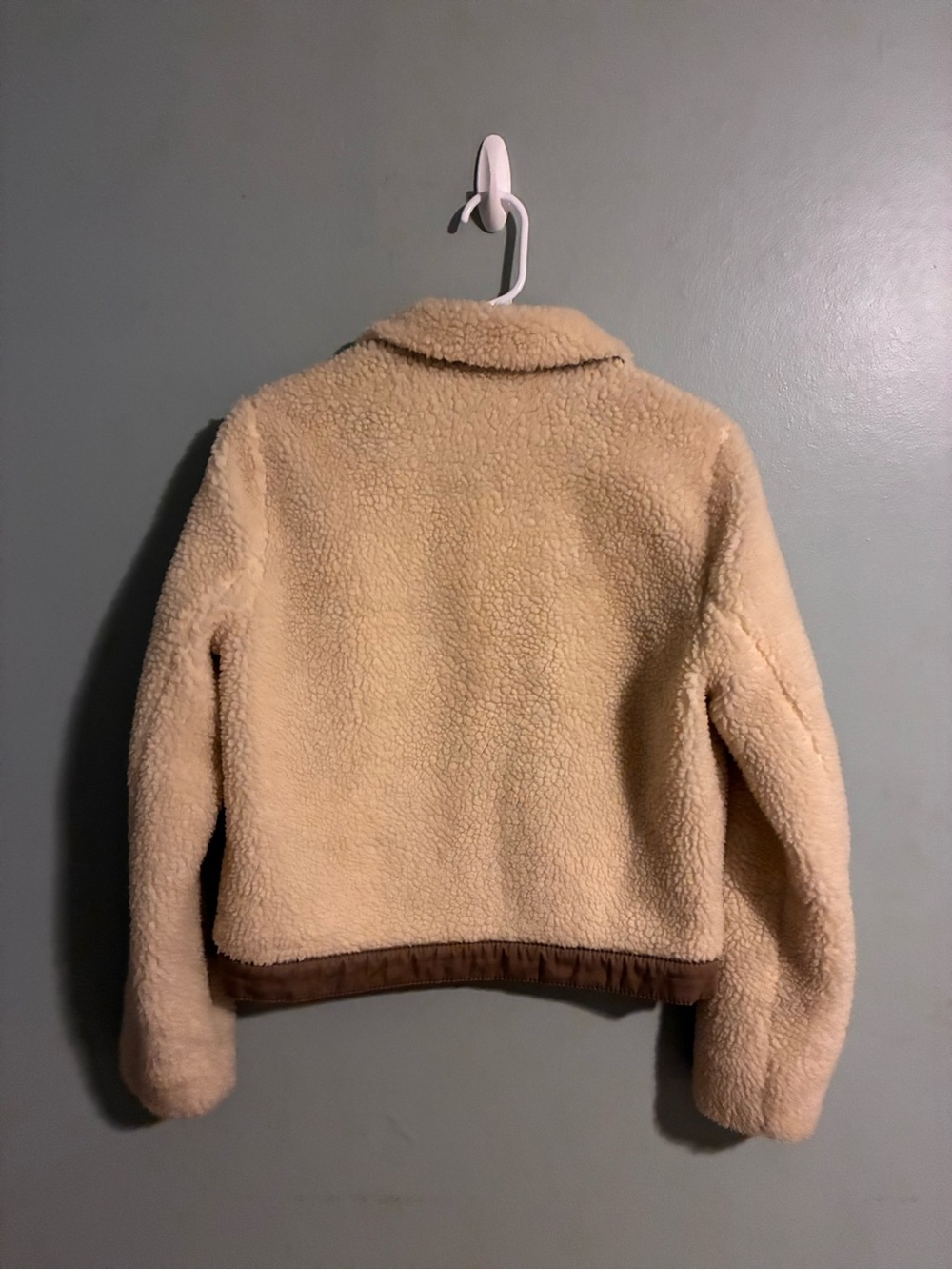 Madewell - Burton Front - Cream/Neutral Sherpa Jacket - Size Small - Picture 6 of 7